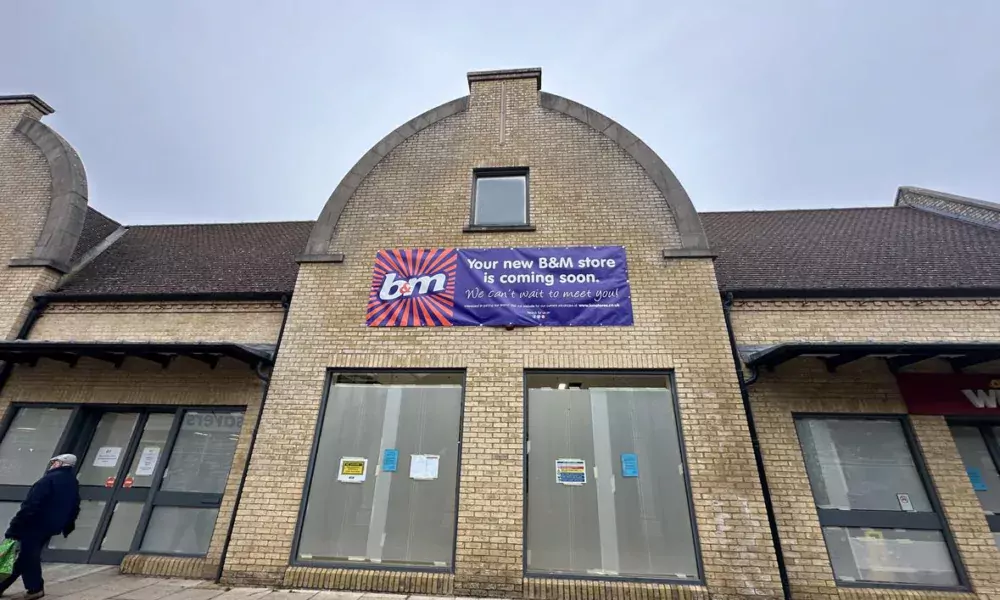 The new B&M store in the Cloisters, Ely, taking shape. PHOTO: Walter Gunston