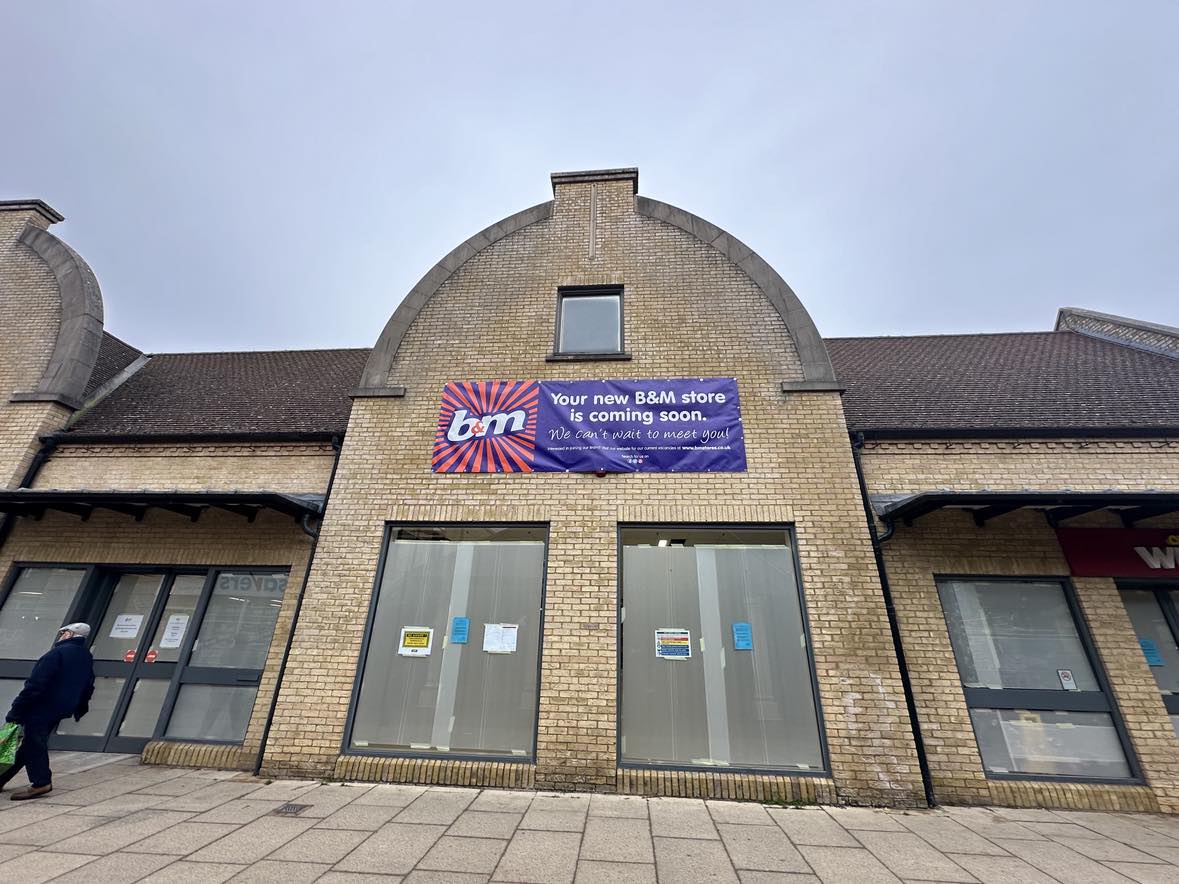 The new B&M store in the Cloisters, Ely, taking shape. PHOTO: Walter Gunston