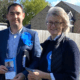 Cllr Ryan Fuller out campaigning with Cllr Anna Bailey of East Cambs