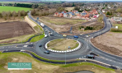 New Bartlow Road roundabout two months earlier than originally planned.