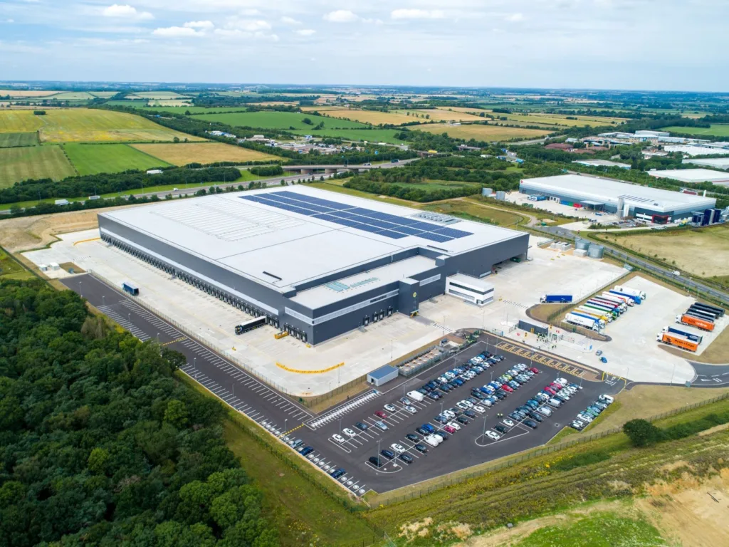 It was back to business shortly afterwards for Lidl distribution centre in Peterborough after solar panels caught fire. 11 fire engines and around 40 firefighters, as well as a water carrier and an aerial appliance, were quickly on the scene. PHOTO: Terry Harris 