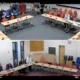 Scene from today’s meeting of the audit committee of East Cambridgeshire District Council audit committee that is being live streamed on YouTube