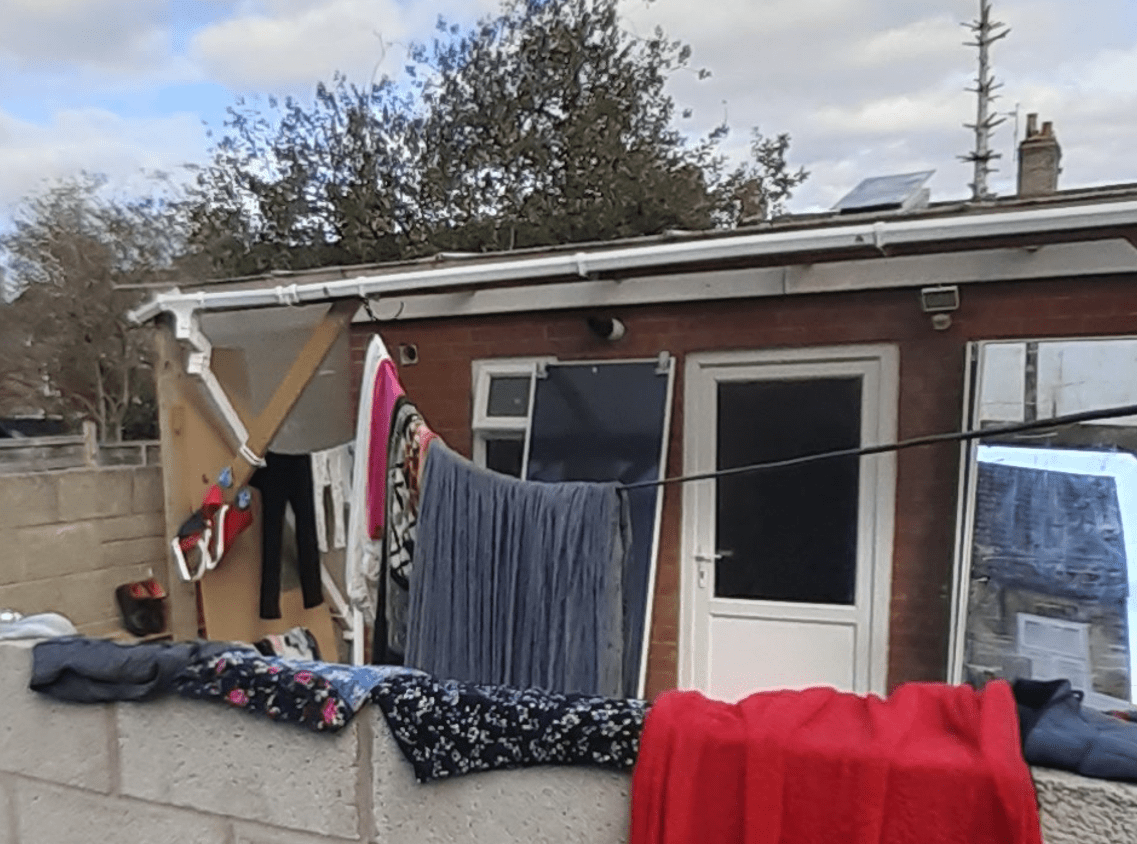 Peterborough City Council housing officials discovered the small building in Clarence Road was being rented to a family of nine, including five children