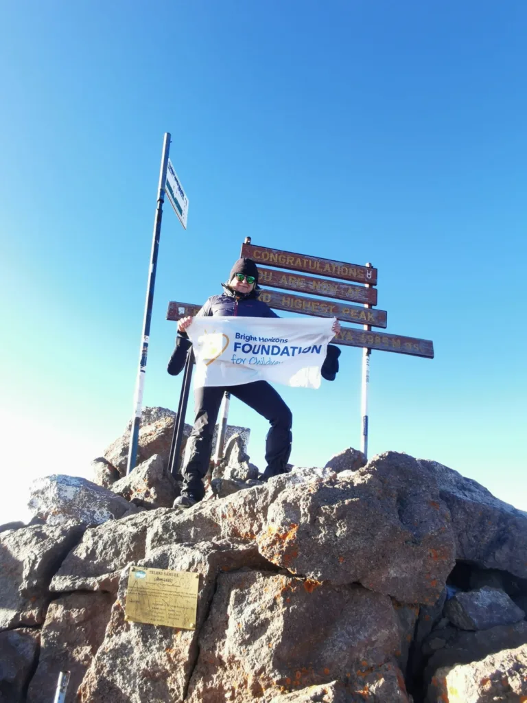 Severica said: “Standing on the summit of Mount Kenya, I felt a surge of emotions. Reaching this peak wasn't just about personal achievement; it was about the children facing unimaginable trauma