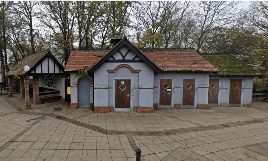 Out with the old: The former public loo in March town centre 