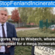 2019: MP Steve Barclay visits Algores Way, Wisbech, to highlight his campaign to stop a mega incinerator being built there. Mr Barclay has been a long term and persistent critic of the incinerator.