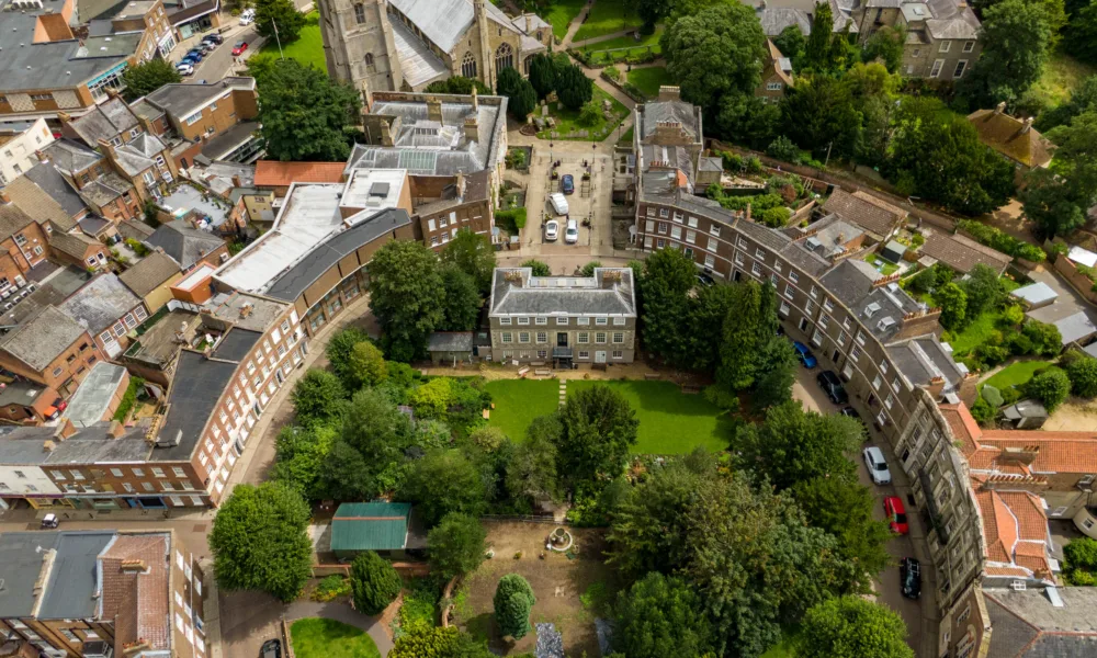 Consultants visualised a new visitor centre for Wisbech Castle “with main entrance, cafe, orientation and information point and facilities will be located at the north edge of the Castle Gardens”. PHOTO: Terry Harris