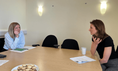 Taking the biscuit – MP Lucy Frazer released this photo of her meeting with a Sanctuary Housing Association officer last week.