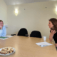 Taking the biscuit – MP Lucy Frazer released this photo of her meeting with a Sanctuary Housing Association officer last week.