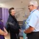 North West Anglia NHS Foundation Trust’s oldest-serving employee, Chaplain Roger Cresswell had the honour of meeting HRH The Princess Royal during her recent visit to Hinchingbrooke Hospital in Huntingdon, introduced by Trust Director of Midwifery, Melissa Davis.