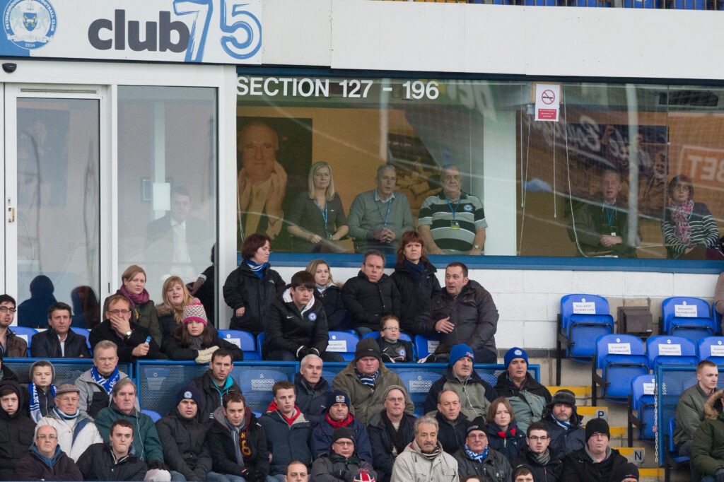 Enjoying a day out at Peterborough United, Warwick and Samantha  PHOTO: Terry Harris 