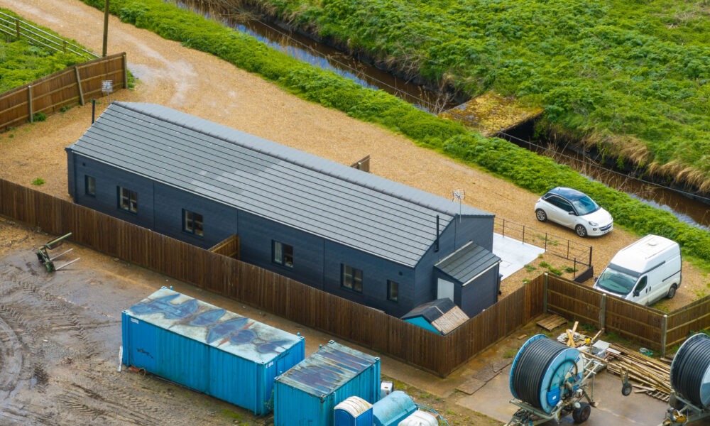 Two bungalows built at Holme Lode Farm, Holme Fen, Holme, in Huntingdonshire, were built without planning permission. Now the possibility is they will be demolished after the farmer who built them lost an appeal to the Planning Inspectorate. PHOTO: Terry Harris