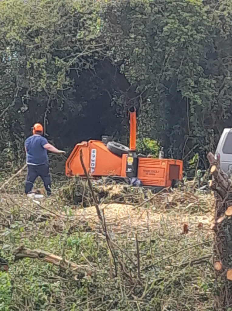 The site off Gunthorpe Road where workmen have begun clearing the site and caused an uproar among local residents. Residents have taken photos of the area being cleared and contacted councillors for an explanation. 