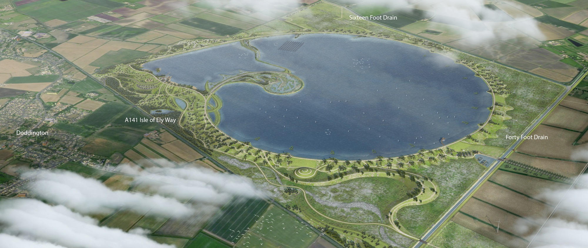 A consultation on the proposed £2.2bn Fens reservoir will run from May 30 to July 25. The image offers an idea of what the site could look like in the future.