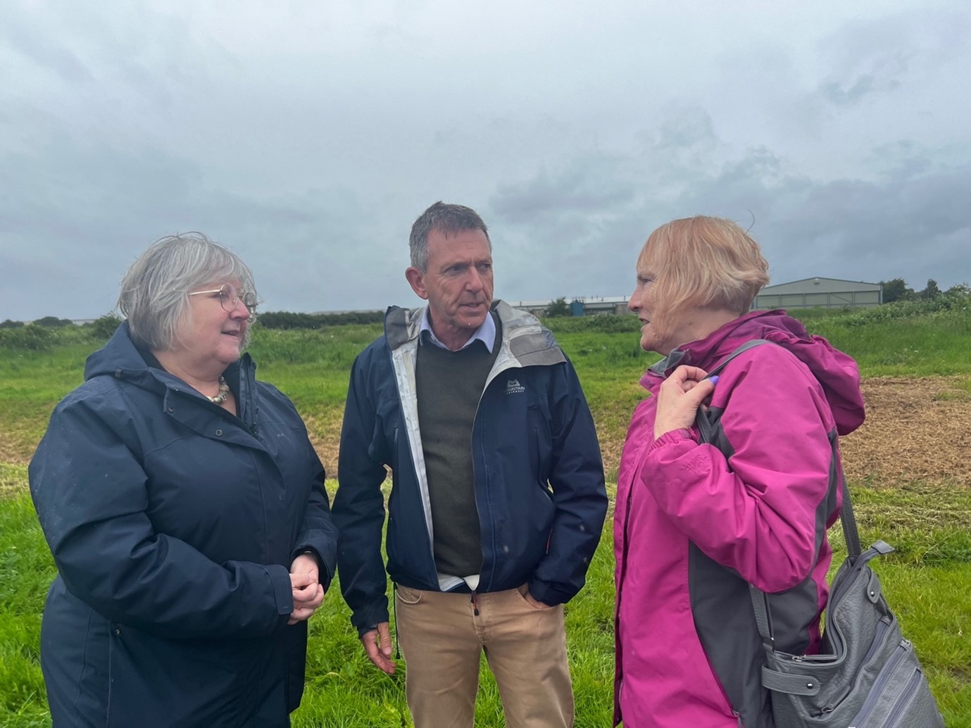 David Chalmers, out campaigning, is the Liberal Democrat candidate for NE Cambridgeshire.