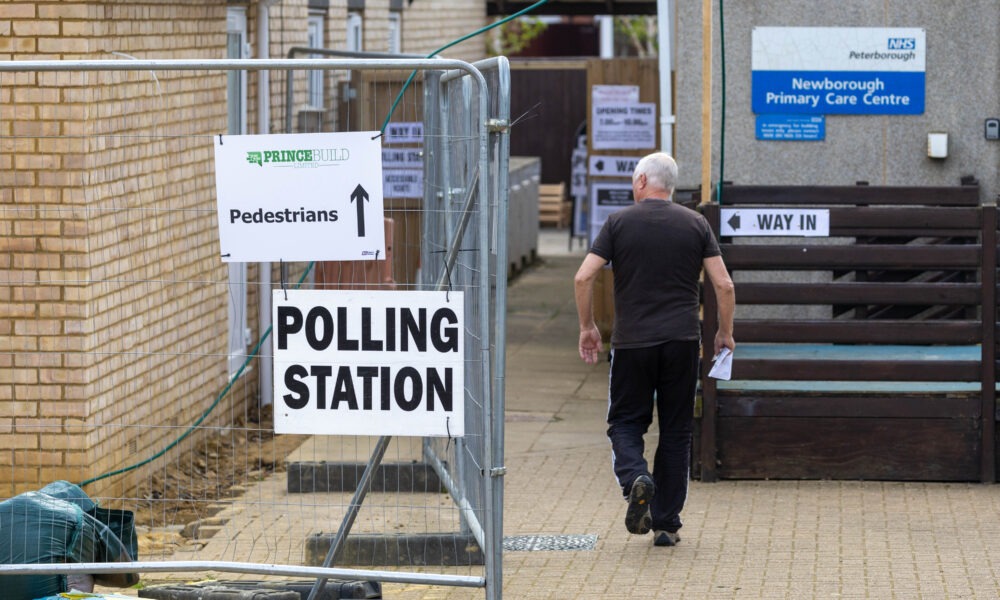 Polling under way today across Peterborough. Early indications suggest an improved turnout on 2023. PHOTO: Terry Harris