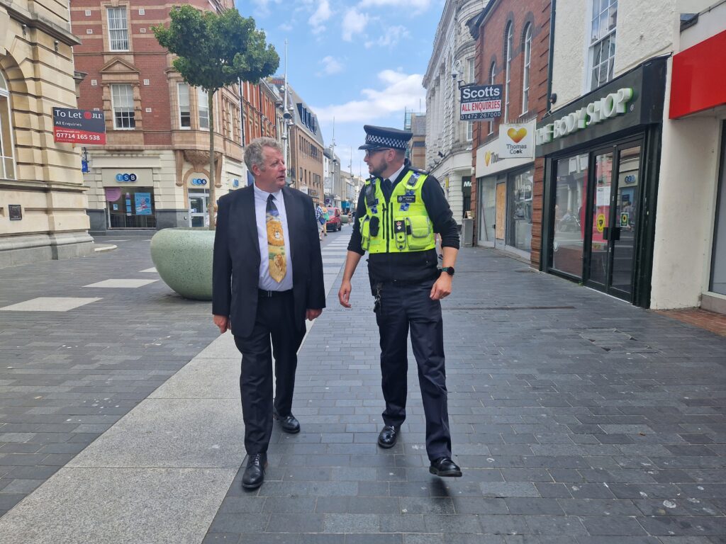 Cllr Shepherd and Chief Supt Paul French 