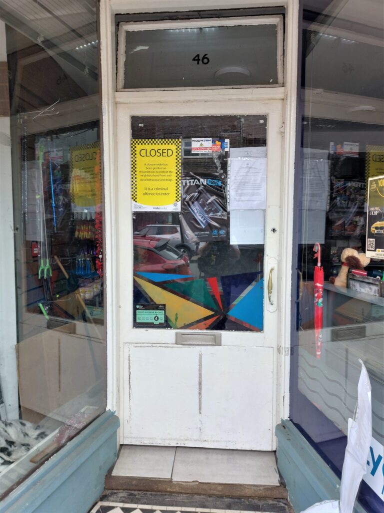 The partial closure order was served on The Whittlesey Local Store, 46 Market Street, Whittlesey, yesterday afternoon (Tuesday) by the Neighbourhood Support Team following a successful application at Peterborough Magistrates’ Court.