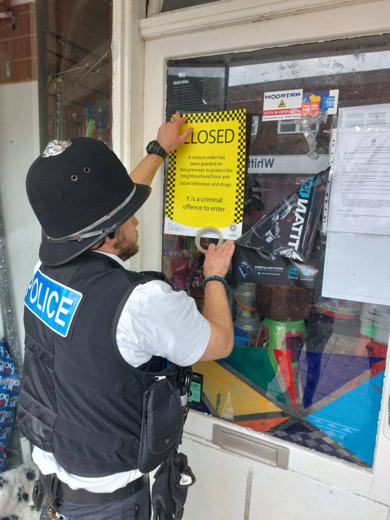 The partial closure order was served on The Whittlesey Local Store, 46 Market Street, Whittlesey, yesterday afternoon (Tuesday) by the Neighbourhood Support Team following a successful application at Peterborough Magistrates’ Court.