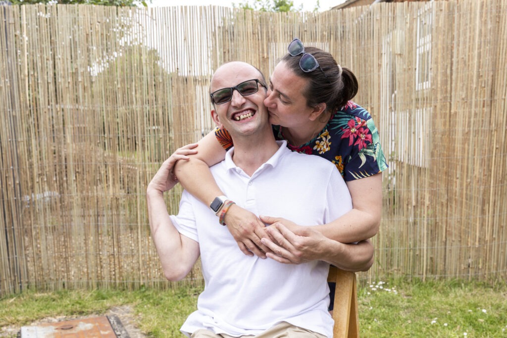 THAT’S MY BOY: Proud mum Lynette hugs winning son, Kenny 