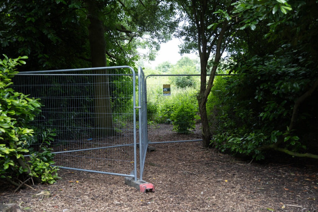 Peterborough City Council told CambsNews: ‘Following the recent identification of poisonous hemlock plants on land at Thorpe Meadows, we have worked to restrict access to this area.’ PHOTO: Terry Harris for CambsNews