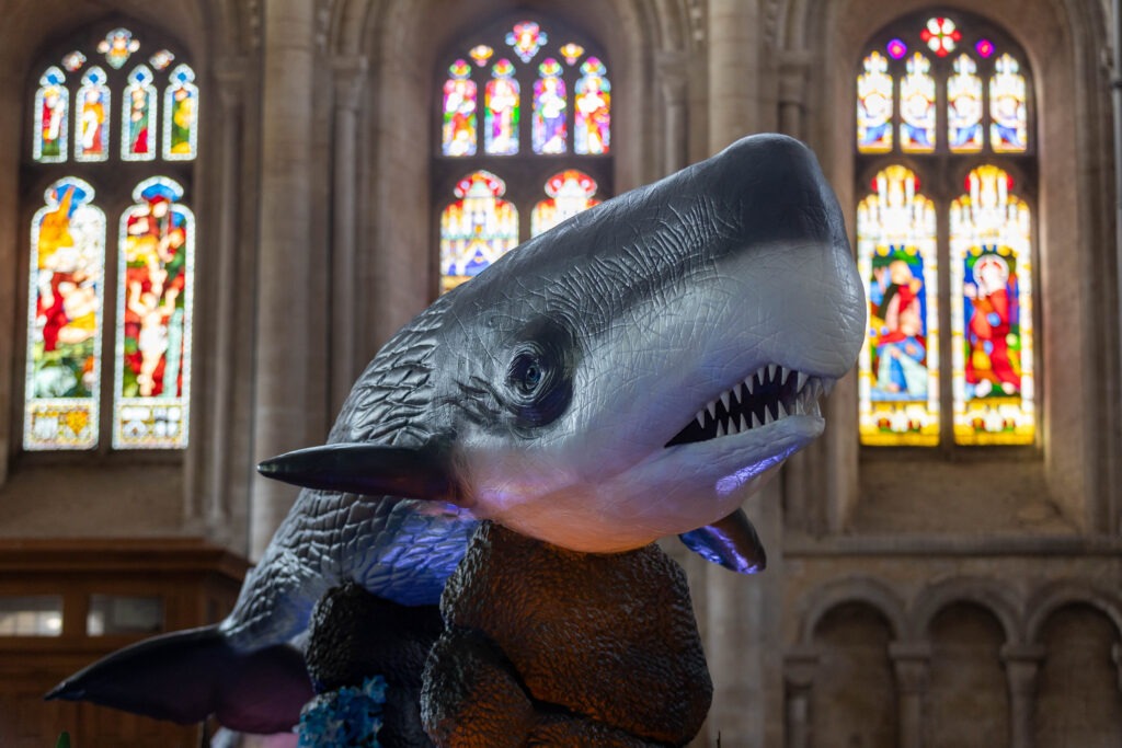 New summer exhibition, 'Monsters of the Sea', Peterborough Cathedral . Monday 15 July 2024. Picture by Terry Harris.