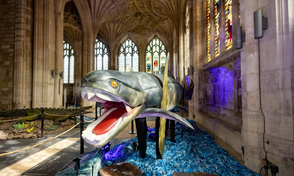 New summer exhibition, 'Monsters of the Sea', Peterborough Cathedral . Monday 15 July 2024. Picture by Terry Harris.