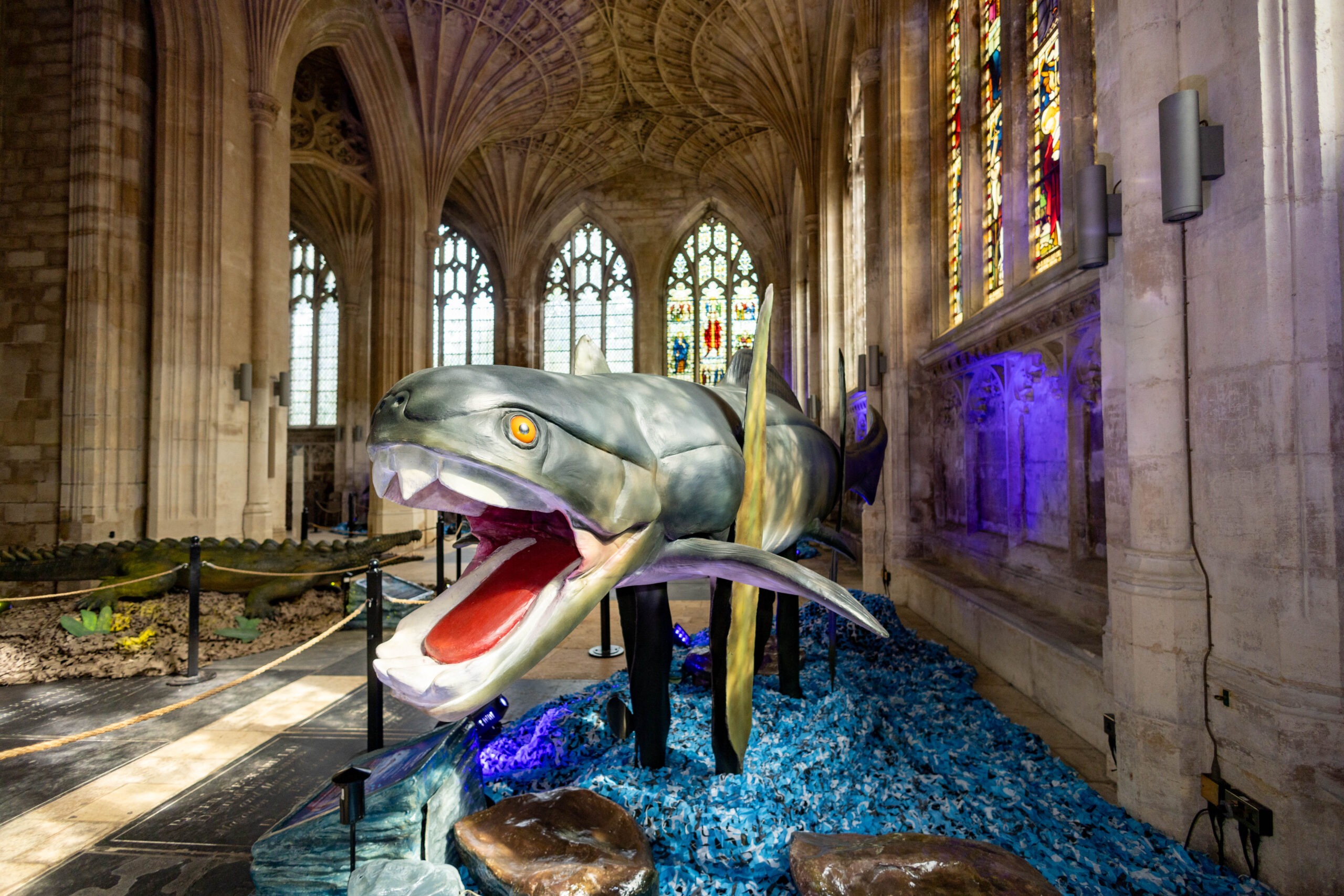 New summer exhibition, 'Monsters of the Sea', Peterborough Cathedral . Monday 15 July 2024. Picture by Terry Harris.