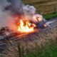 “At 8.25pm on Thursday (25) a crew from Ely was called to a car fire on Second Drove in Queen Adelaide,” said a spokesperson for Cambridgeshire fire and rescue. PHOTO: CambsNews reader