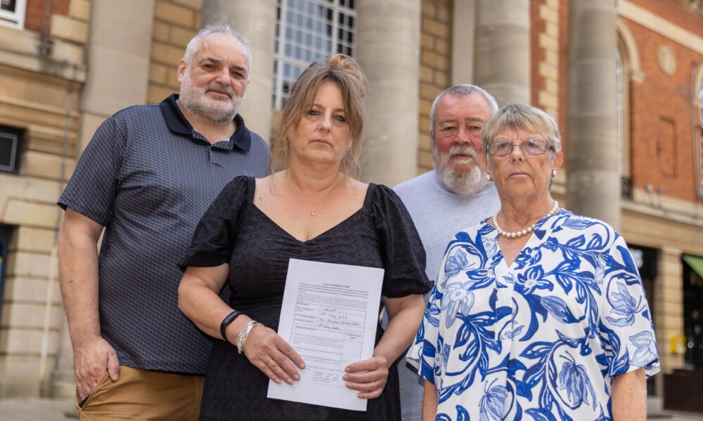 Councillors John Fox, Sarah Hillier and Christian Hogg ‘called in’ the Cabinet decision. Also pictured is Cllr Judy Fox. PHOTO: Terry Harris