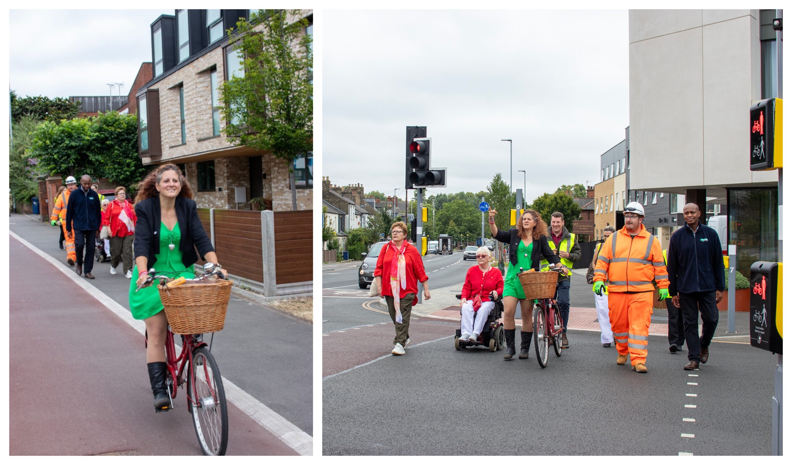 Community leaders have been celebrating better and safer journeys for people travelling in and around Mitcham’s Corner.