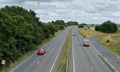 From Monday (29 July), the A1307 there will be one lane closed in both directions for the works – it will involve getting soil samples, stripping back the vegetation, and clearing out the drains.