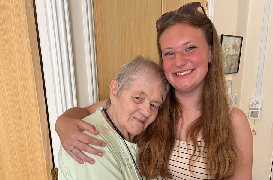 Maureen Almond, who lives at Jubilee Court in March, a retirement community run by Sanctuary Supported Living, and Mia Emmett, a teenager from Wymondham, first connected over four years ago