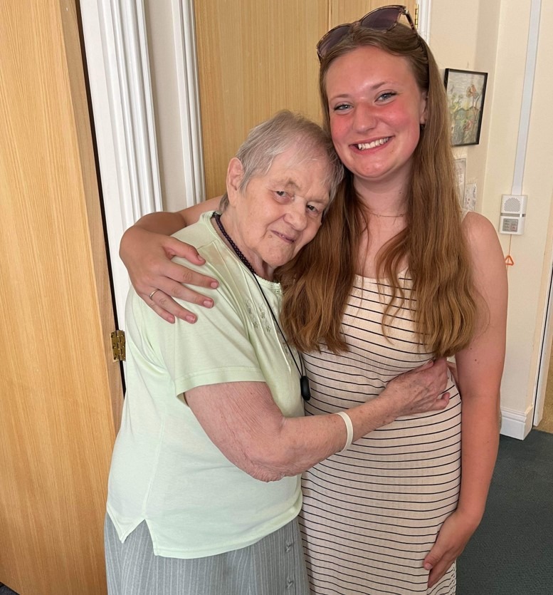 Maureen Almond, who lives at Jubilee Court in March, a retirement community run by Sanctuary Supported Living, and Mia Emmett, a teenager from Wymondham, first connected over four years ago 