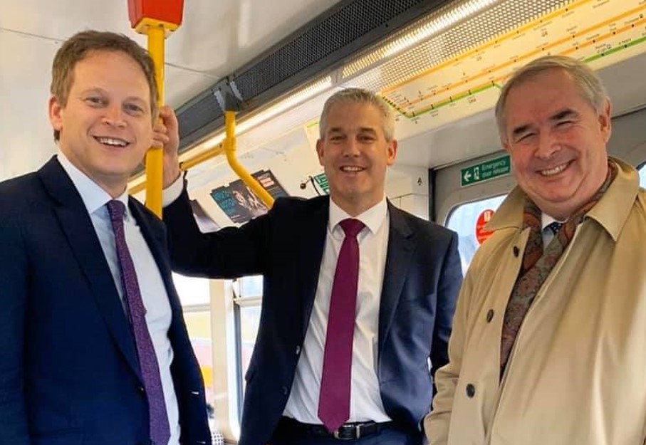 FLASHBACK: To 2020 when MP Steve Barclay met with the then Secretary of State for Transport Grant Shapps (left)