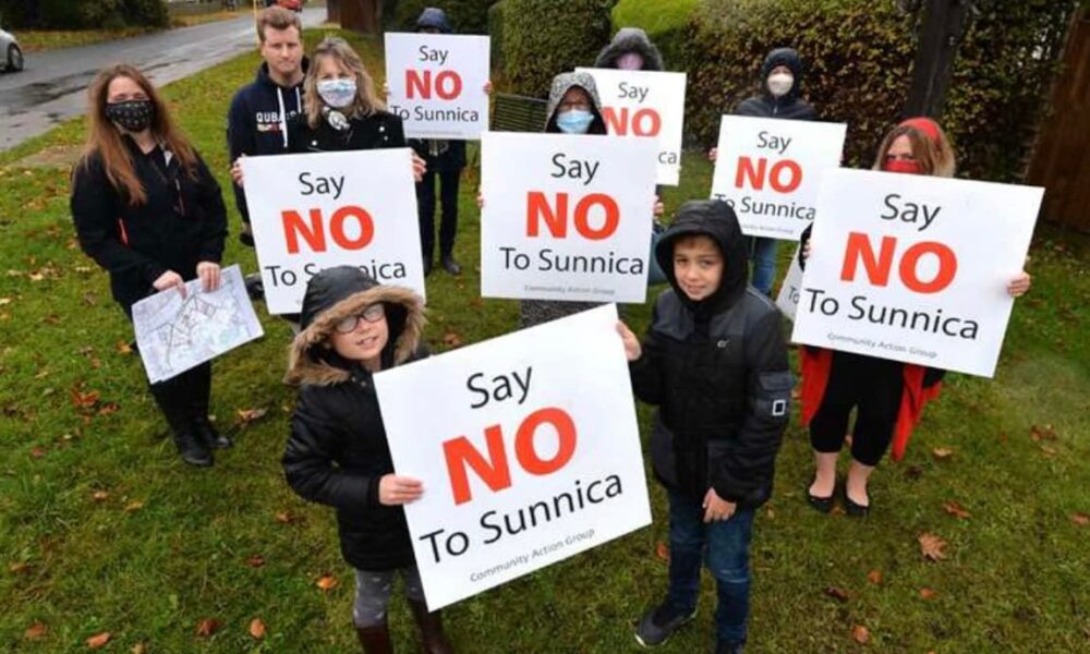 Say NO to Sunnica campaign group has mounted a massive effort to stop the solar farm PHOTO: Say NO to Sunnica