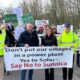 In March 2022 MPs Lucy Frazer and Matt Hancock (above) joined forces to join a ‘No to Sunnica march’. Ms Frazer lost her seat at the general election; Mr Hancock did not stand.