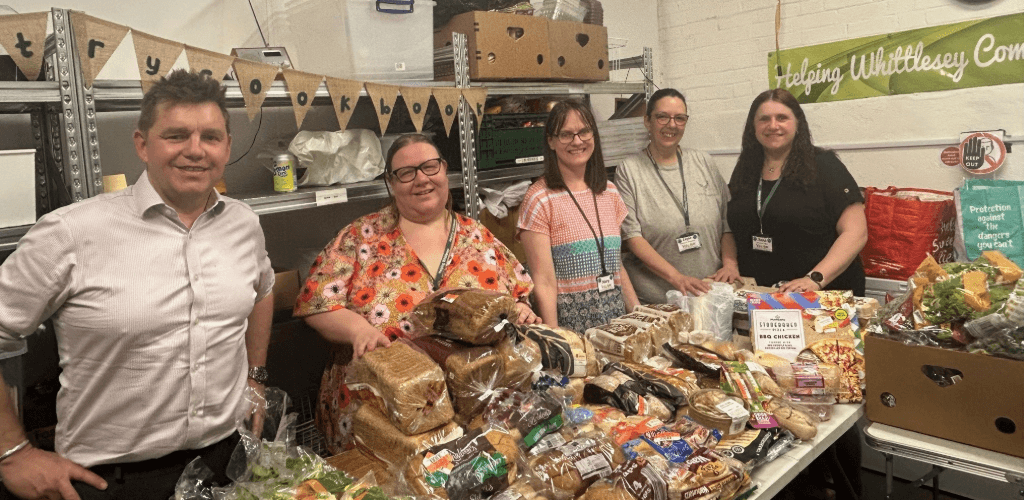 The Mayor of Cambridgeshire and Peterborough, Dr Nik Johnson, visited the Helping Whittlesey Community Pantry to show his support for their work 