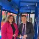 Mayor Dr Nik Johnson and Cllr Anna Smith, deputy mayor, in June joined local bus campaigners on the new 27 Stagecoach bus from Peterborough to Stamford that is being funded by Cambridgeshire and Peterborough Combined Authority.