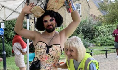 Rotary Club of Ely member Kate Devine (right) one of the club’s members who supported Ely Pride. The club provided members to help run the successful event.