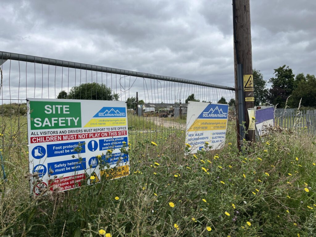 Housing planned for Brownlows Yard in Creek Road, March: within the brownfield land, there are commercial buildings and land being used for the storage of commercial and building materials, vehicles, and a caravan. PHOTO: John Elworthy