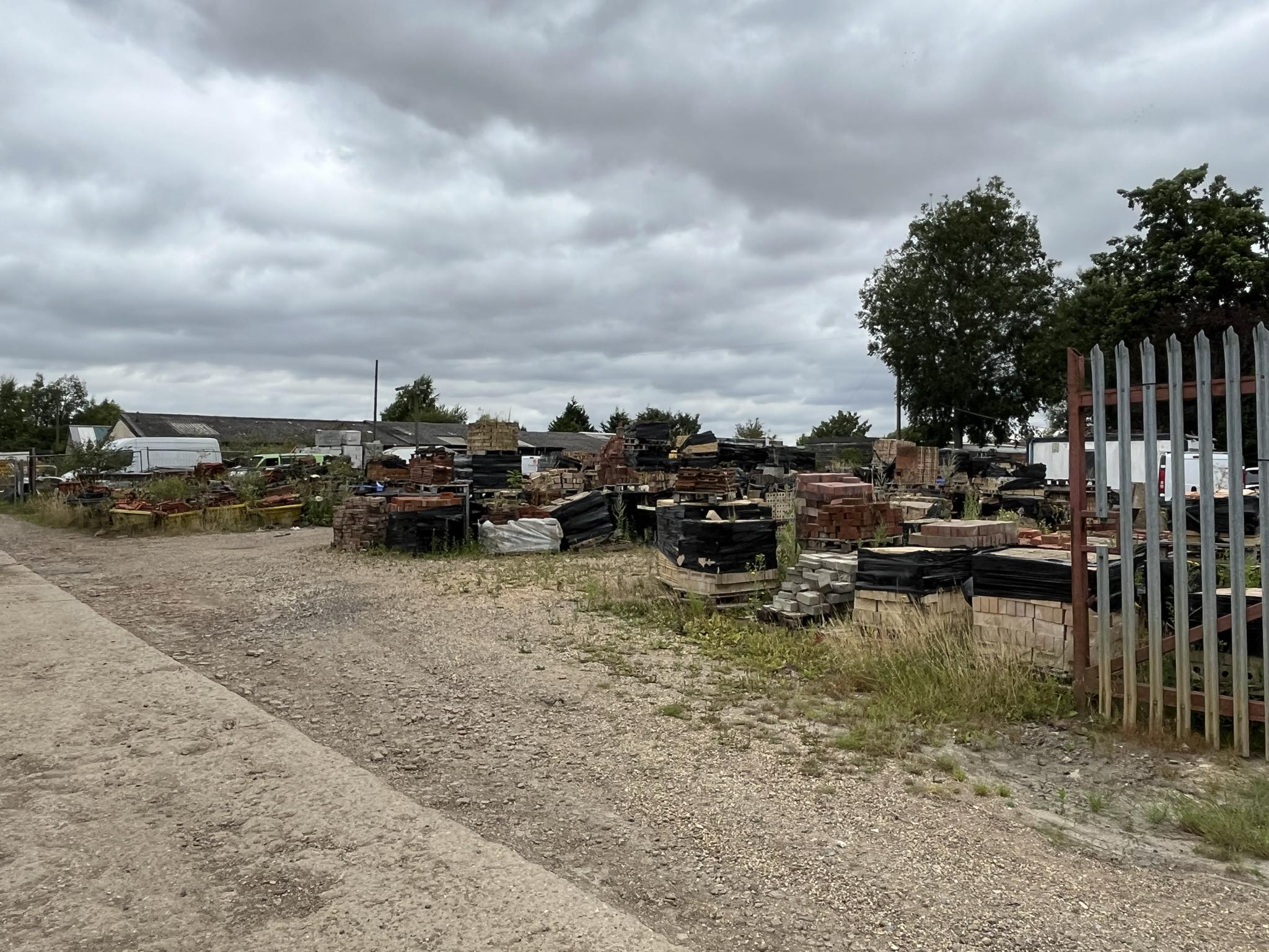 Housing planned for Brownlows Yard in Creek Road, March: within the brownfield land, there are commercial buildings and land being used for the storage of commercial and building materials, vehicles, and a caravan. PHOTO: John Elworthy